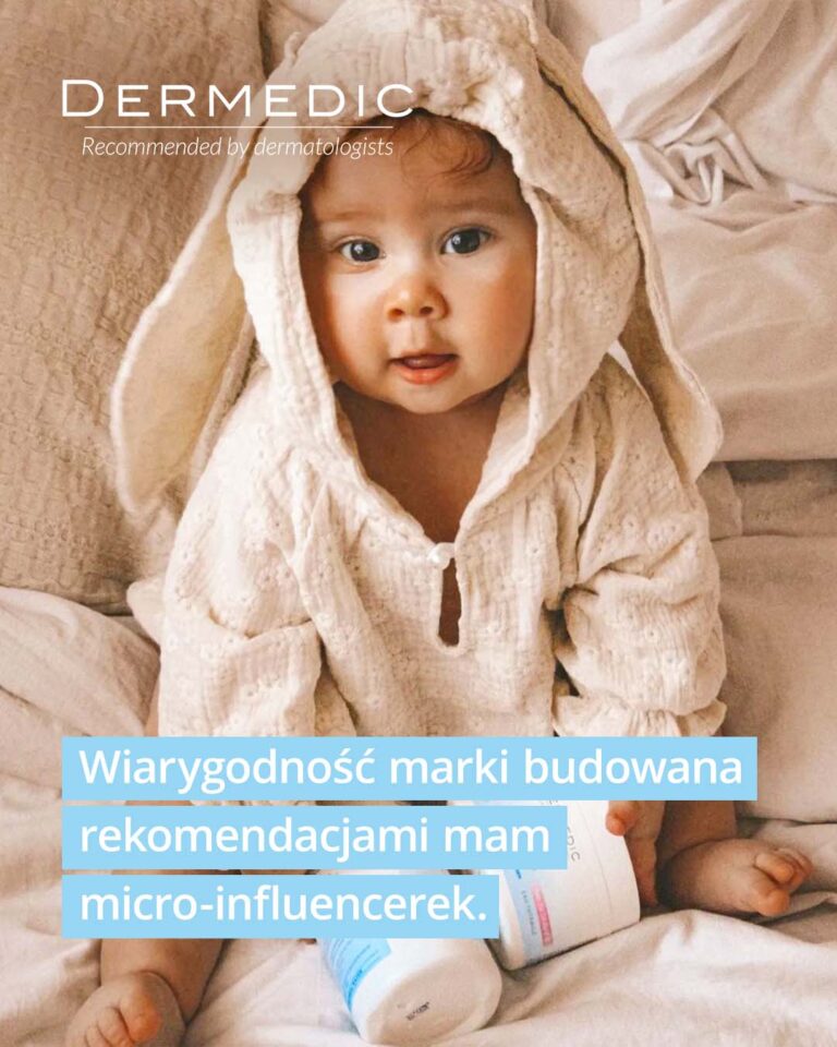 Realizacja Dermedic – wiarygodność marki budowana rekomendacjami mam mikroinfluencerek